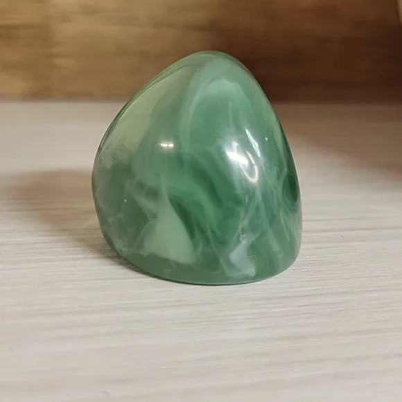 🔥LAST ONE🔥 JADE SWIRL BOLD DOME RING, METAL FREE - Picture 4 of 6